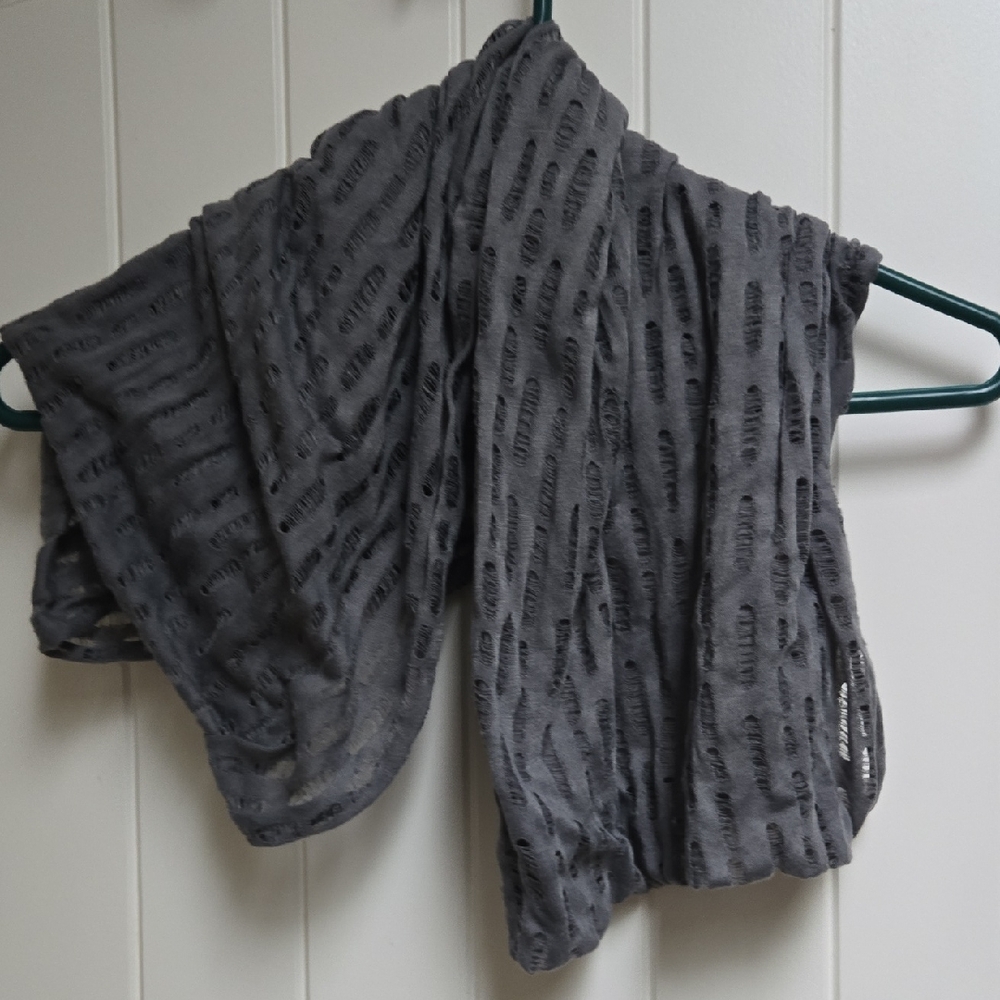 Elegant Gray Women's Infinity Neck Scarf